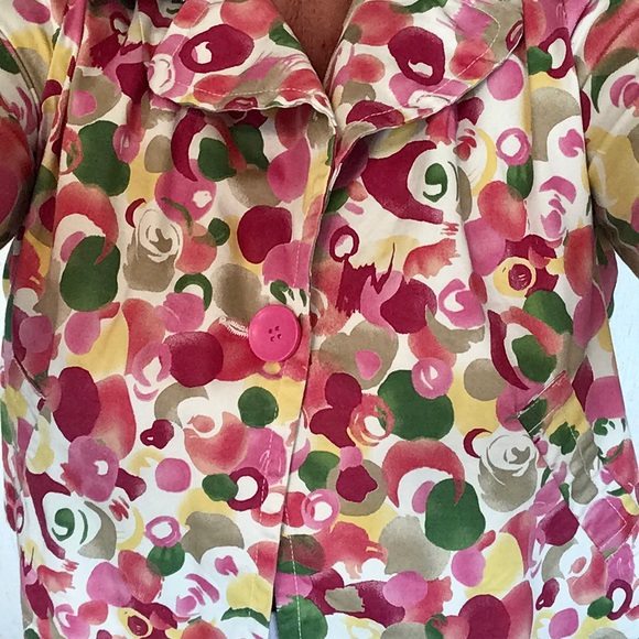 Live A Little jacket short colorful size M stretch colorful - Picture 6 of 8